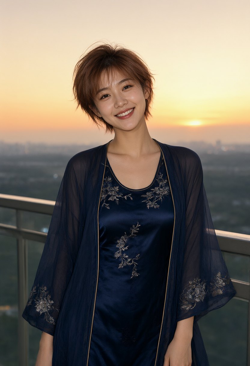 毕业好友在夜晚相聚